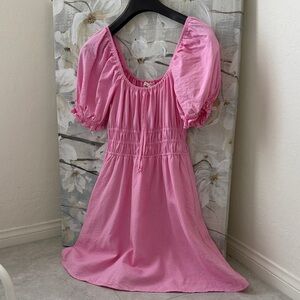 Copper Key Pink Gathered Dress